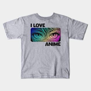 I Love Anime Kids T-Shirt